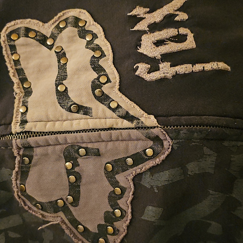 Fox Racing Black Zip-Up Hoodie with Graphic Logo - Picture 7 of 7